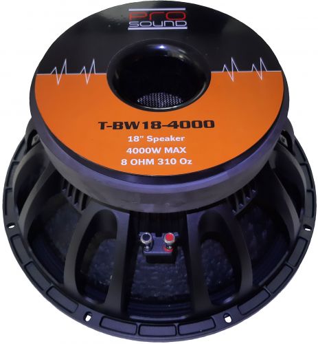Bocina PRO-SOUND de 18" T-BW18-4000 bobina 5.5" Cod: B-018